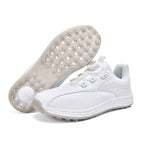Packard Golf Shoes with Rotating Buckle | Anti-Slip Spiked Golf Madison Trainers | Breathable Microfiber Athletic Boots