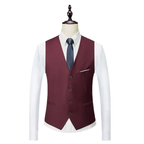 Hochwertiger 3-teiliger Herrenanzug im Smart Regular Fit | X19