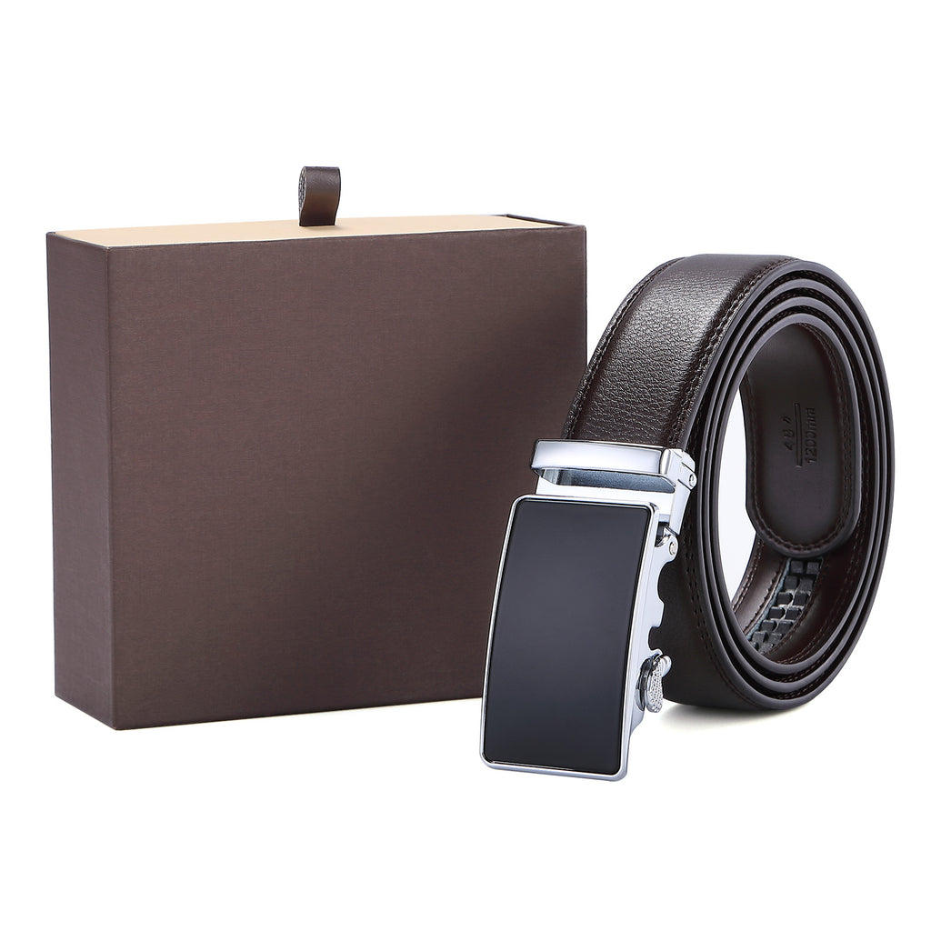Bequemer Herrengürtel aus echtem Leder mit automatischer Klickschnalle | DB-1