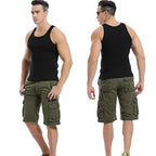 Herren Baumwolle Casual Multi Pocket Outdoor Cargo Shorts-038