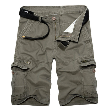 Short cargo décontracté en coton à poches multiples pour homme - 038