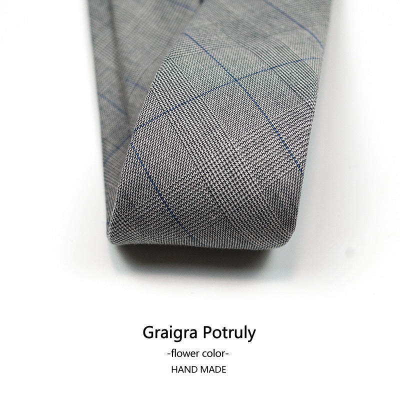 Hahnentritt-Krawatte für Herren, kariert, lässig, formell, moderner Stil | XZ-102