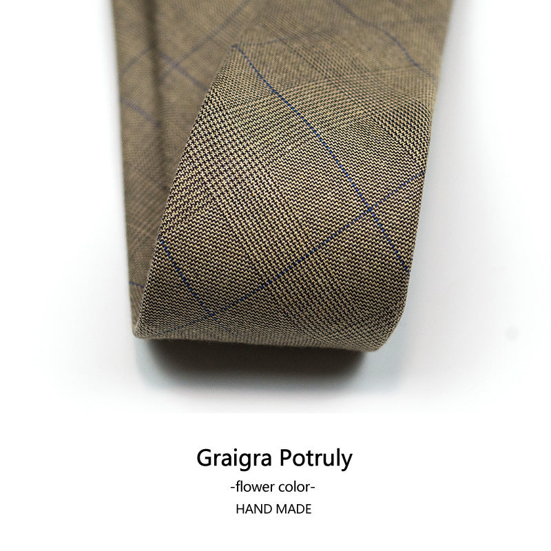 Hahnentritt-Krawatte für Herren, kariert, lässig, formell, moderner Stil | XZ-102