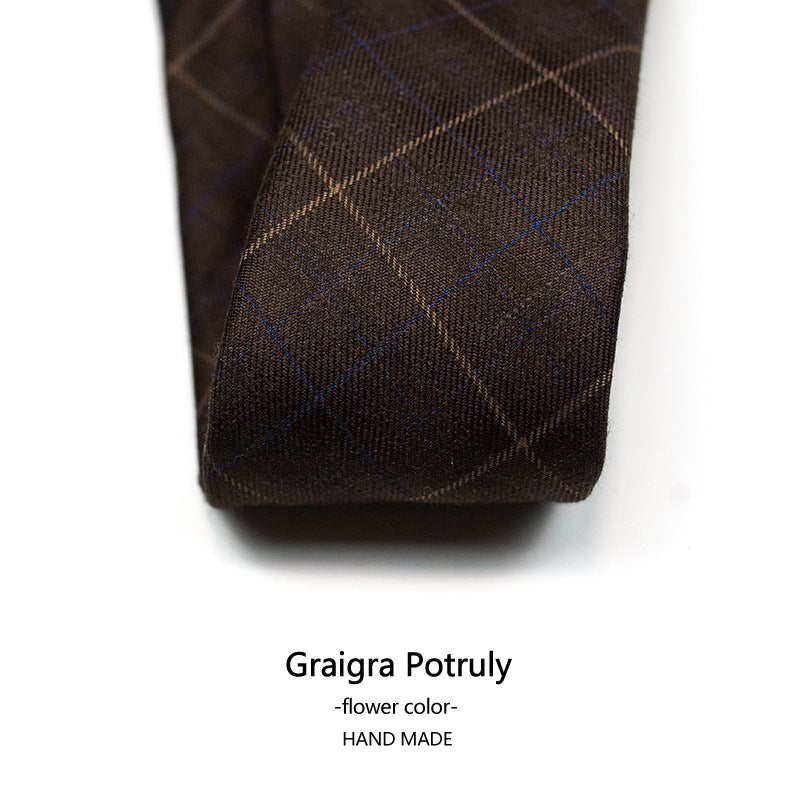 Hahnentritt-Krawatte für Herren, kariert, lässig, formell, moderner Stil | XZ-102