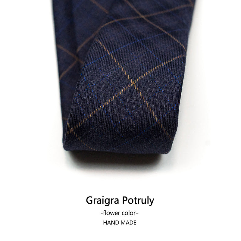 Hahnentritt-Krawatte für Herren, kariert, lässig, formell, moderner Stil | XZ-102