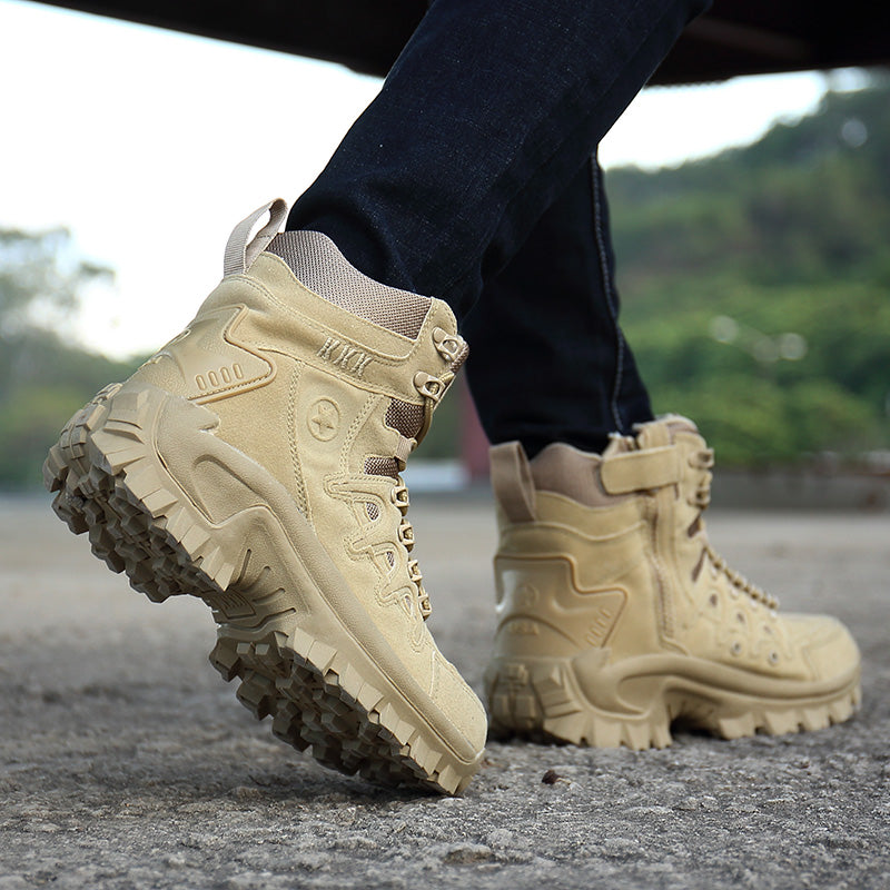 Chaussures militaires montantes Mil-Tac avec fermeture éclair latérale et bottes de travail tactiques militaires | 1201