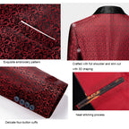 Eleganter Streifen Herren Formeller 3-teiliger Anzug Hochzeit Party Formeller Business Smoking Anzüge