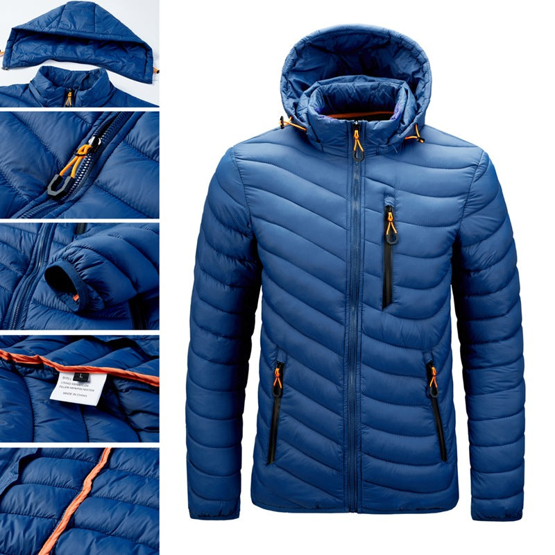Leichte, hochwertige Bomberjacke mit Kapuze | C913