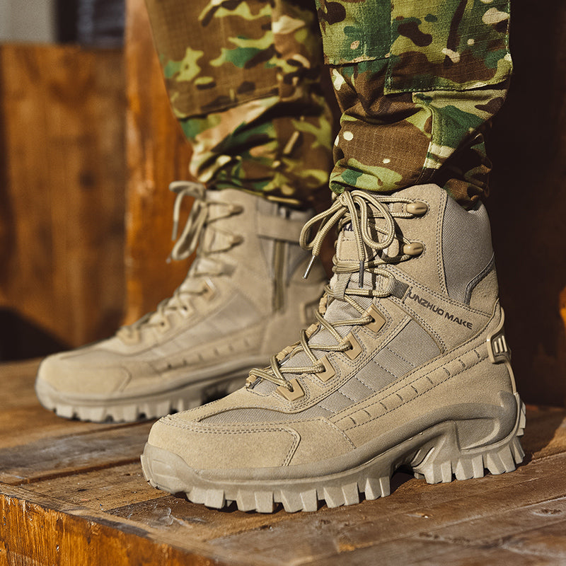 Bottes tactiques militaires pour forces spéciales en cuir pour hommes | B21 