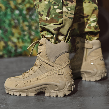 Bottes tactiques militaires pour forces spéciales en cuir pour hommes | B21 