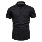 Herren Kurzarm Slim Fit Businesshemd Basic Design Atmungsaktiv | SH711