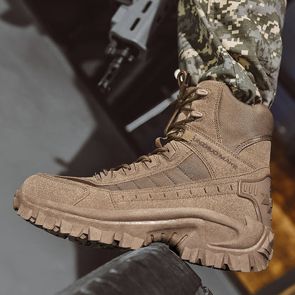 Bottes tactiques militaires pour forces spéciales en cuir pour hommes | B21 