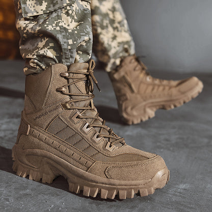 Bottes tactiques militaires pour forces spéciales en cuir pour hommes | B21 