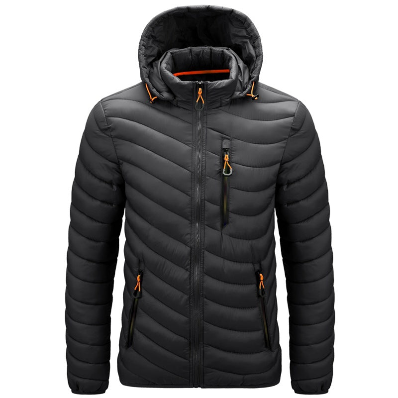 Leichte, hochwertige Bomberjacke mit Kapuze | C913