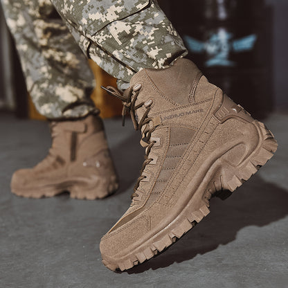 Bottes tactiques militaires pour forces spéciales en cuir pour hommes | B21 