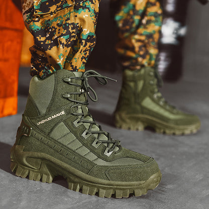 Bottes tactiques militaires pour forces spéciales en cuir pour hommes | B21 