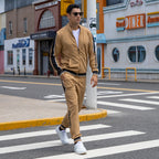 Herren Schnelltrocknender Dünner Activewear-Jogging-Trainingsanzug Mit Durchgehendem Reißverschluss Frühling Herbst | TZ55