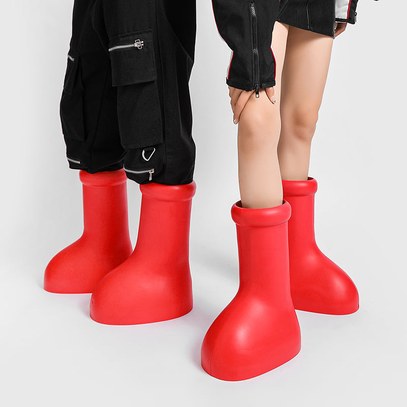 Bottes en caoutchouc unisexes de créateur Mschf Rep Big Red | ZL159 