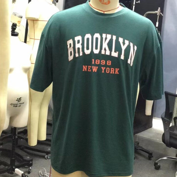Herren Vintage BROOKLYN Print T-Shirt | PKHS 