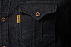 Herren Slim Fit Smart Casual Langarm Jeanshemd | AX-6003 