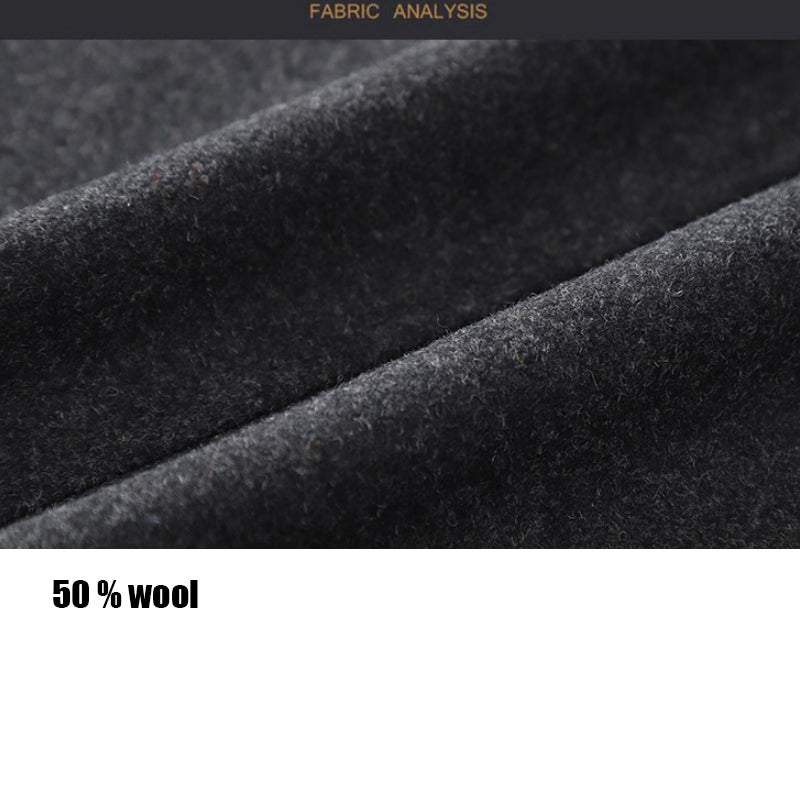 Herren Premium Wolle Luxus Mantel Winter Herbst Trenchcoat | XZ1933