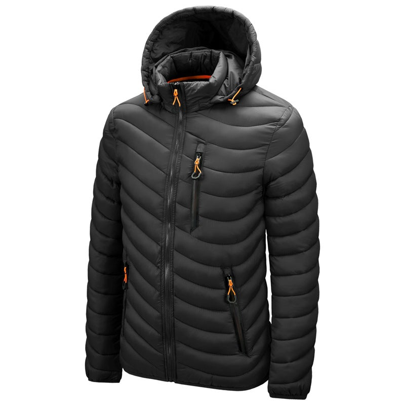 Leichte, hochwertige Bomberjacke mit Kapuze | C913