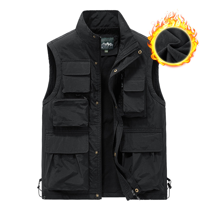 Ärmellose Herrenjacke mit mehreren Taschen | 8066A