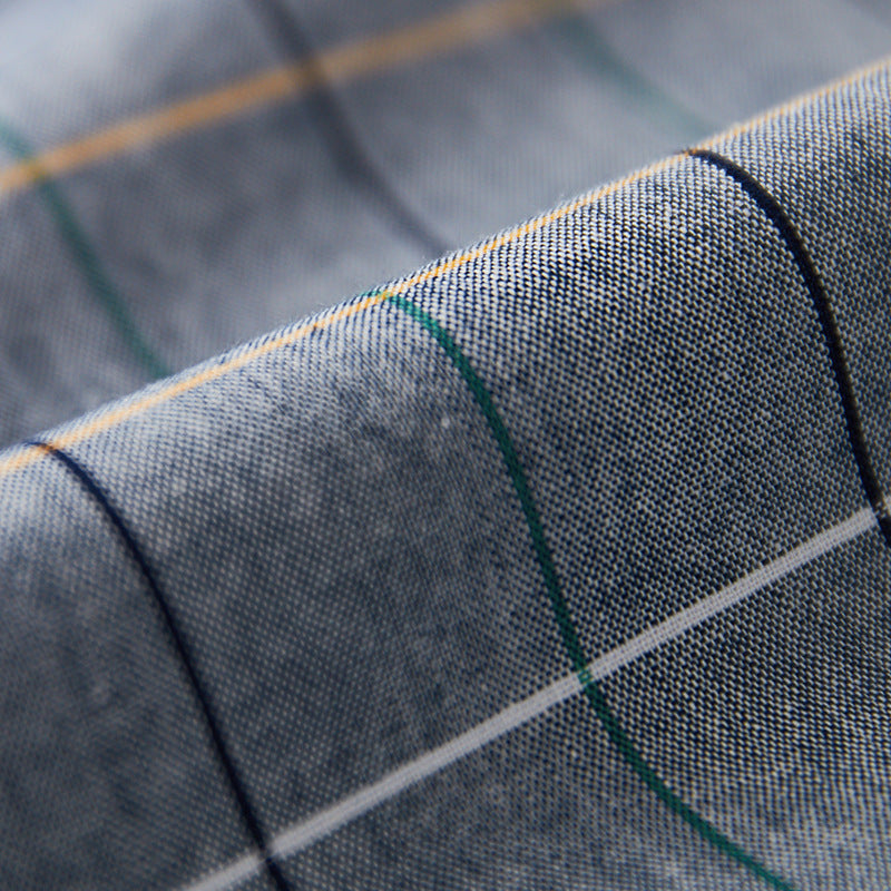 Slim-Fit Langarmhemd aus kariertem Twill für Herren