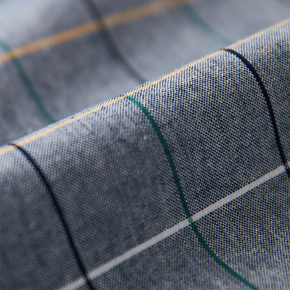 Slim-Fit Langarmhemd aus kariertem Twill für Herren