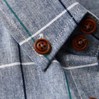 Slim-Fit Langarmhemd aus kariertem Twill für Herren