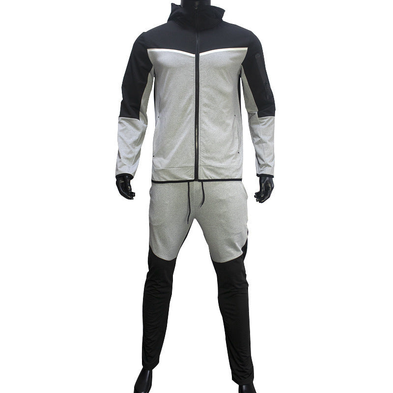 Herren Trainingsanzug Sportlich Durchgehender Reißverschluss Lässiger Sport Jogging Gym Sweatsuit | 21420