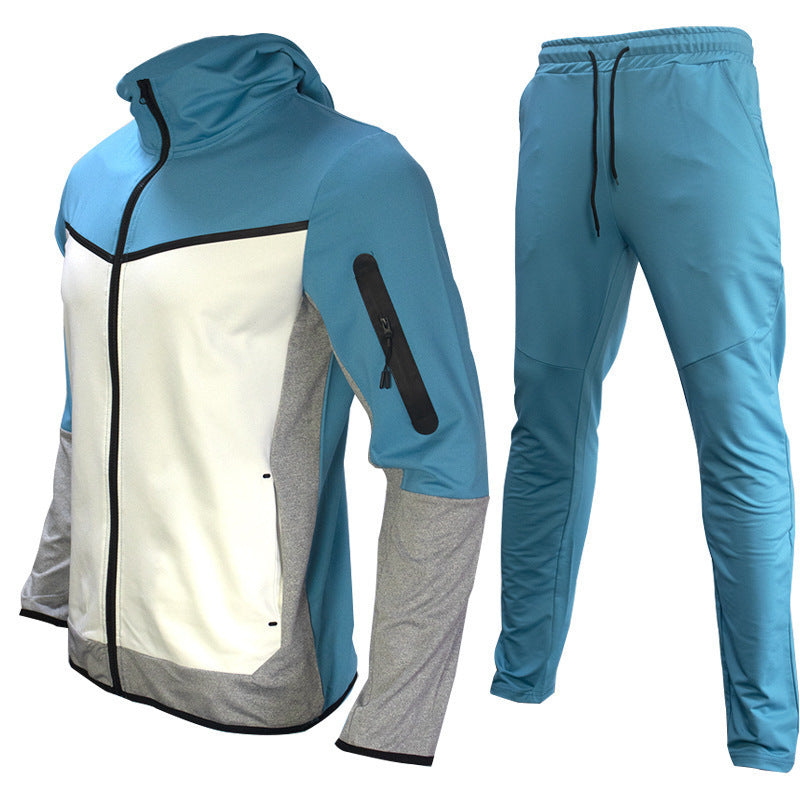 Herren Trainingsanzug Sportlich Durchgehender Reißverschluss Lässiger Sport Jogging Gym Sweatsuit | 21420