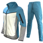 Herren Trainingsanzug Sportlich Durchgehender Reißverschluss Lässiger Sport Jogging Gym Sweatsuit | 21420