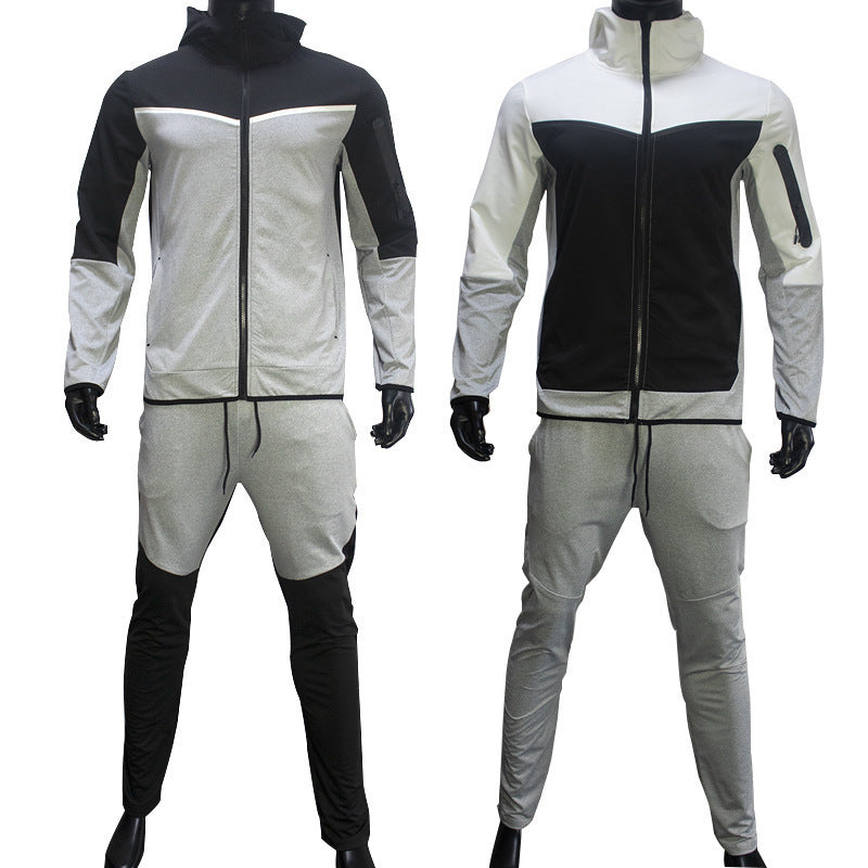 Herren Trainingsanzug Sportlich Durchgehender Reißverschluss Lässiger Sport Jogging Gym Sweatsuit | 21420