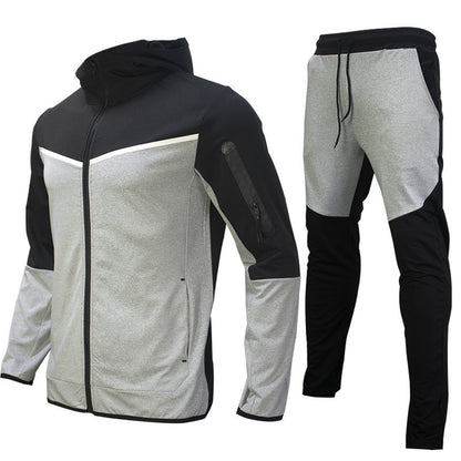 Tuta sportiva da uomo con cerniera intera, casual, sportiva, da jogging, da palestra | 21420