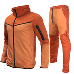 Herren Trainingsanzug Sportlich Durchgehender Reißverschluss Lässiger Sport Jogging Gym Sweatsuit | 21420