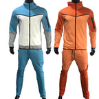 Herren Trainingsanzug Sportlich Durchgehender Reißverschluss Lässiger Sport Jogging Gym Sweatsuit | 21420