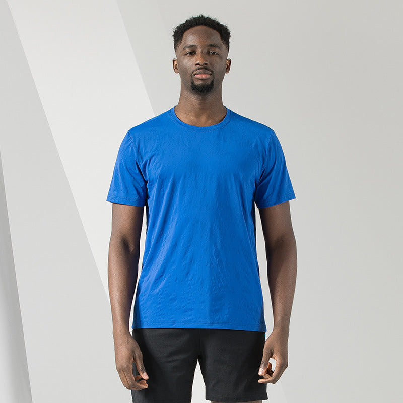 T-shirt sans étiquette pour homme en élasthanne à séchage rapide, pour course à pied, sport, ras du cou, gym, fitness, performance, sous-vêtement | 2207