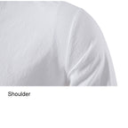 Herren V-Ausschnitt Kordelzug Baumwolle Leinen Henley Shirt Langarm Hippie Casual Beach T Shirts | A275