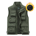 Ärmellose Herrenjacke mit mehreren Taschen | 8066A