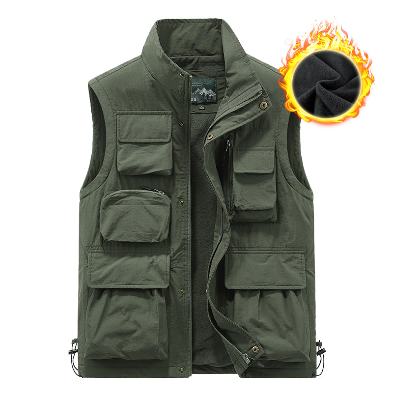 Ärmellose Herrenjacke mit mehreren Taschen | 8066A