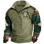 Herren-Cowboy-Revers-Sweatshirt | M6S0 