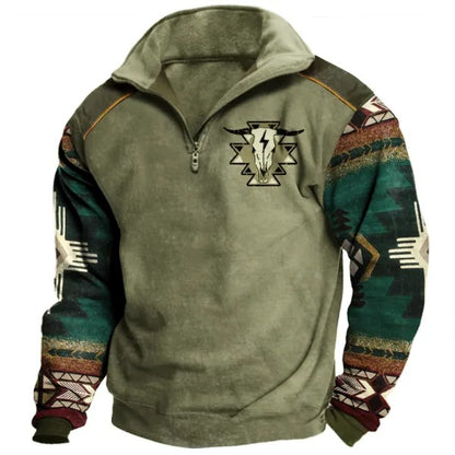 Men's Cowboy Lapel Sweatshirt | M6S0