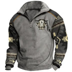 Herren-Cowboy-Revers-Sweatshirt | M6S0 