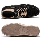 Herren Handgenähte Casual Schnürstiefeletten Fahrschuhe-20303