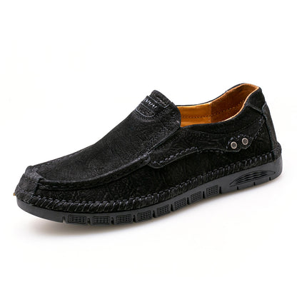 Mocassini in pelle da uomo, scarpe con tacco, slip on, mocassini | 88138 