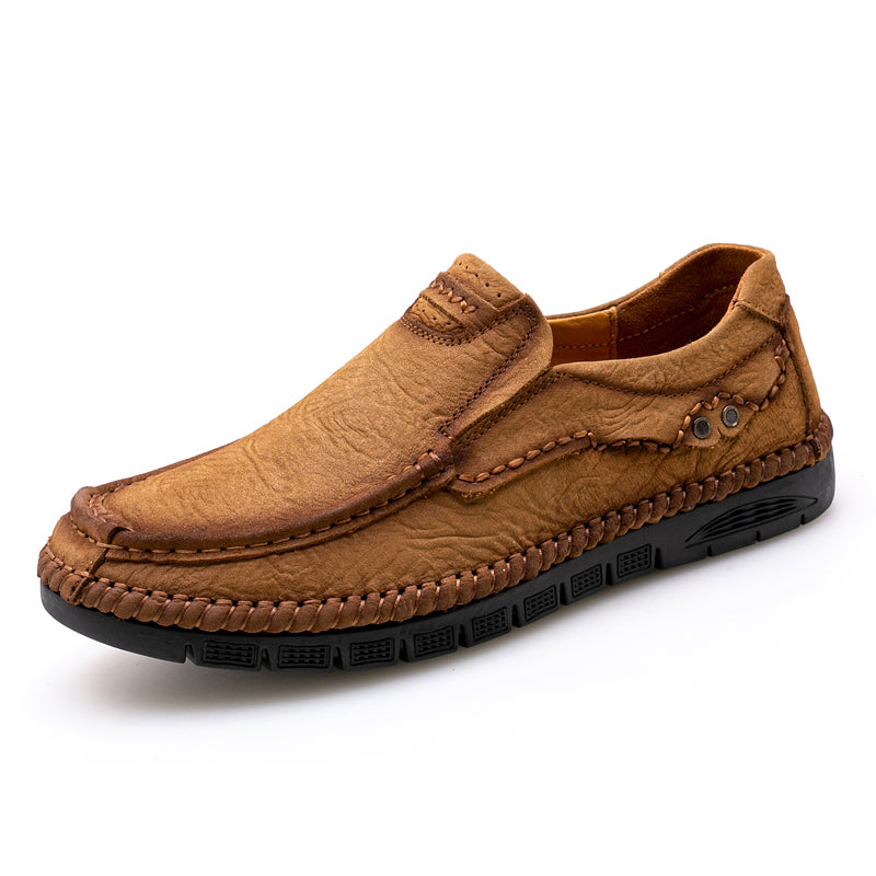 Mocassini in pelle da uomo, scarpe con tacco, slip on, mocassini | 88138 