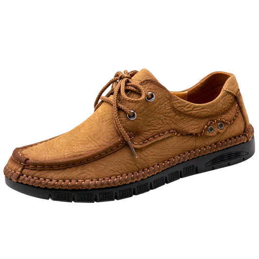 Men's Genuine Leather Lace-Up Casual Shoes Leisure Footwear | 88139