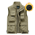 Ärmellose Herrenjacke mit mehreren Taschen | 8066A