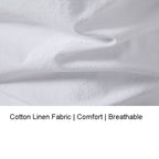 Herren V-Ausschnitt Kordelzug Baumwolle Leinen Henley Shirt Langarm Hippie Casual Beach T Shirts | A275